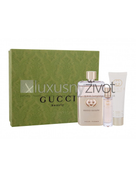 Gucci Guilty, parfumovaná voda 50 ml + telové mlieko 50 ml + parfumovaná voda 15 ml