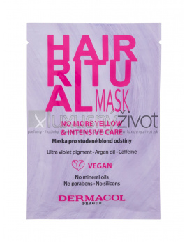 Dermacol Hair Ritual No More Yellow Mask, Maska na vlasy 15