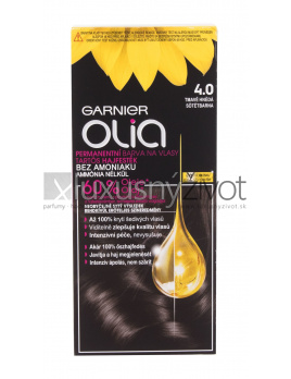 Garnier Olia Permanent Hair Color 4,0 Dark Brown, Farba na vlasy 50