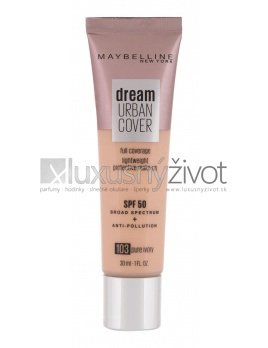 Maybelline Dream Urban Cover 103 Pure Ivory, Make-up 30, SPF50