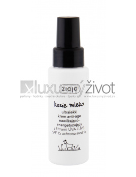 Ziaja Goat´s Milk Ultralight Face Cream, Denný pleťový krém 50, SPF 15