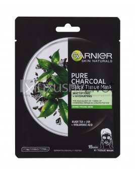 Garnier Skin Naturals Pure Charcoal Tea, Pleťová maska 1
