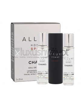 Chanel Allure Homme Sport, Toaletná voda 3x20, Twist and Spray