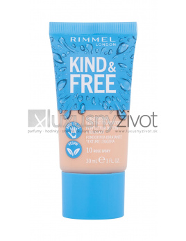 Rimmel London Kind & Free Skin Tint Foundation 10 Rose Ivory, Make-up 30