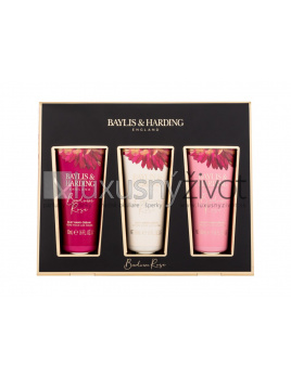 Baylis & Harding Boudoire Rose Gift Set, krém na ruky Boudoire Rose 3 x 50 ml