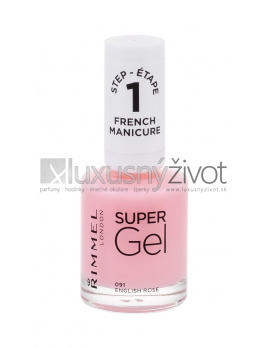 Rimmel London Super Gel French Manicure STEP1 091 English Rose, Lak na nechty 12