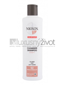 Nioxin System 3 Color Safe Cleanser, Šampón 300