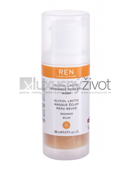 REN Clean Skincare Radiance Glycol Lactic Radiance Renewal AHA, Pleťová maska 50