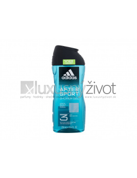 Adidas After Sport Shower Gel 3-In-1, Sprchovací gél 250, New Cleaner Formula