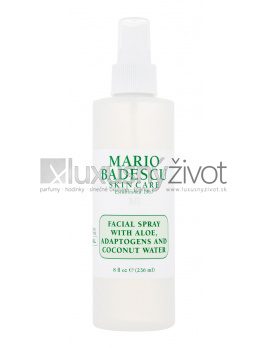 Mario Badescu Facial Spray Aloe, Adaptogens and Coconut Water, Pleťová voda a sprej 236
