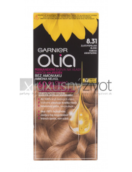 Garnier Olia Permanent Hair Color 8,31 Golden Ashy Blonde, Farba na vlasy 50