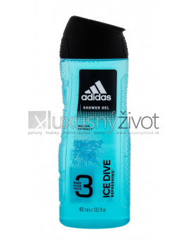 Adidas Ice Dive, Sprchovací gél 400, 3in1