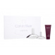 Calvin Klein Euphoria, parfumovaná voda 100 ml + parfumovaná voda 30 ml + telové mlieko 100 ml - SET3