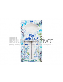 Xpel Sea Minerals Body Care Set, sprchovací gél Sea Minerals 300 ml + telové mlieko Sea Minerals 300 ml + exfoliačné rukavice