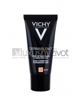 Vichy Dermablend Fluid Corrective Foundation 30 Beige, Make-up 30, SPF35