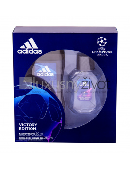 Adidas UEFA Champions League Victory Edition, toaletná voda 50 ml + sprchovací gél 250 ml