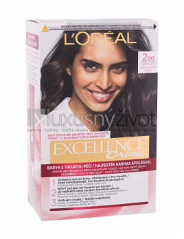 L'Oréal Paris Excellence Creme Triple Protection 200 Black-Brown, Farba na vlasy 48