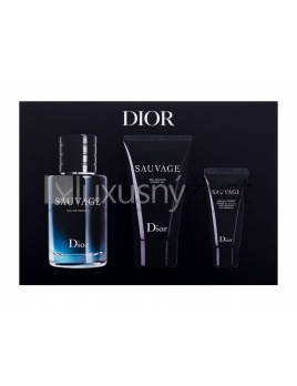 Christian Dior Sauvage, parfumovaná voda 60 ml + sprchovací gél 50 ml + hydratačný krém na tvár a bradu 20 ml