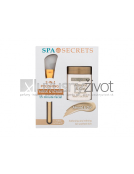 Xpel Spa Secrets Almond & Oat, pleťová maska Spa Secrets Almond & Oat 140 ml + aplikátor