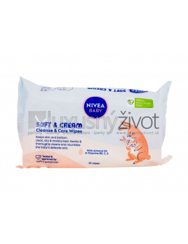 Nivea Baby Soft & Cream Cleanse & Care Wipes, Čistiace obrúsky 57