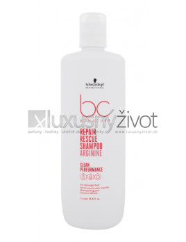 Schwarzkopf Professional BC Bonacure Repair Rescue Arginine Shampoo, Šampón 1000