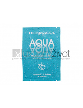 Dermacol Aqua Moisturising Cream Mask, Pleťová maska 2x8
