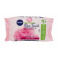 Nivea Rose Touch Micellar Wipes With Organic Rose Water, Čistiace obrúsky 25