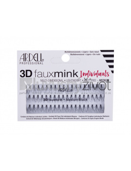 Ardell 3D Faux Mink Individuals Black, Umelé mihalnice 60, Medium