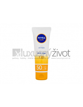 Nivea Sun UV Face Q10 Anti-Age, Opaľovací prípravok na tvár 50, SPF50