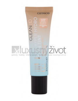 Catrice Clean ID 24H Hyper Hydro Skin Tint 020 Warm Beige, Make-up 30