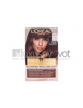 L'Oréal Paris Excellence Creme Triple Protection 4UR Universal Dark Red, Farba na vlasy 48