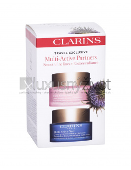 Clarins Multi-Active, denná pleťová starostlivosť 50 ml + nočná pleťová starostlivosť 50 ml