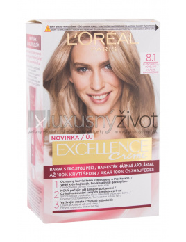 L'Oréal Paris Excellence Creme Triple Protection 8,1 Natural Ash Blonde, Farba na vlasy 48