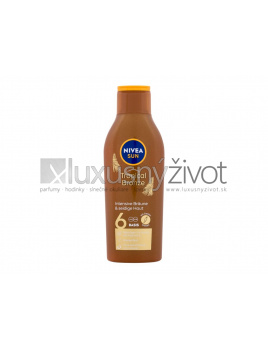 Nivea Sun Tropical Bronze Milk, Opaľovací prípravok na telo 200, SPF6