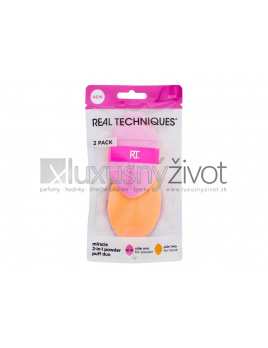 Real Techniques Miracle 2-In-1 Powder Puff, Aplikátor 2, Duo