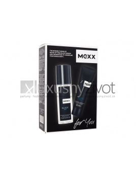 Mexx Black, dezodorant 75 ml + sprchovací gél 50 ml