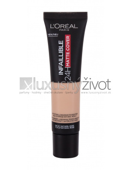 L'Oréal Paris Infaillible 32H Matte Cover 155, Make-up 30, SPF25