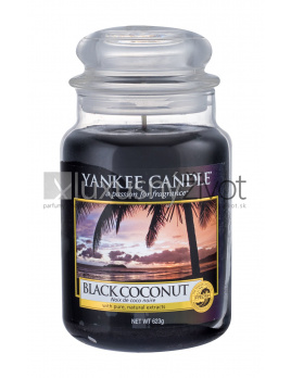 Yankee Candle Black Coconut, Vonná sviečka 623
