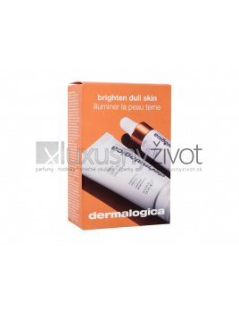 Dermalogica Brighten Dull Skin, čistiaci gél Daily Glycolic Cleanser 15 ml + pleťové sérum Biolumin-C Serum 3 ml