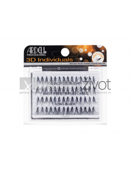 Ardell 3D Individuals Duralash Knot-Free Long Black, Umelé mihalnice 56