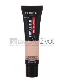 L'Oréal Paris Infaillible 24H Matte Cover 25 Rose Ivory, Make-up 30