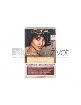 L'Oréal Paris Excellence Creme Triple Protection 1U Black, Farba na vlasy 48, No Ammonia