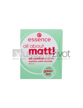 Essence All About Matt! Oil Control Paper, Make-up 50