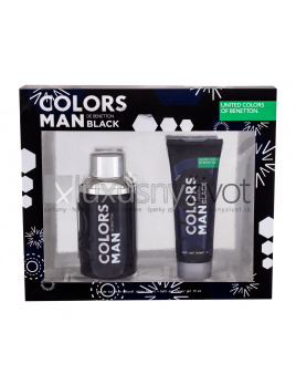 Benetton Colors de Benetton Black, toaletná voda 100 ml + sprchovací gél 75 ml