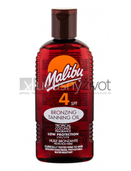 Malibu Bronzing Tanning Oil, Opaľovací prípravok na telo 200, SPF4