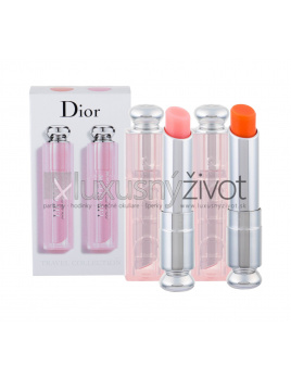 Christian Dior Addict Lip Glow, balzam na pery 3,5 g + balzam na pery Lip Glow Reviver Balm 3,5 g 004 Coral