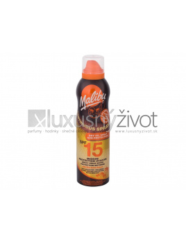 Malibu Continuous Spray Dry Oil, Opaľovací prípravok na telo 175, SPF15