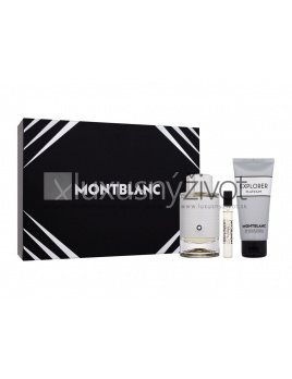 Montblanc Explorer Platinum, parfumovaná voda 100 ml + sprchovací gél 100 ml + parfumovaná voda 7,5 ml