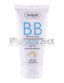 Ziaja BB Cream Oily and Mixed Skin Natural, BB krém 50, SPF15