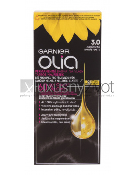 Garnier Olia Permanent Hair Color 3,0 Soft Black, Farba na vlasy 50
